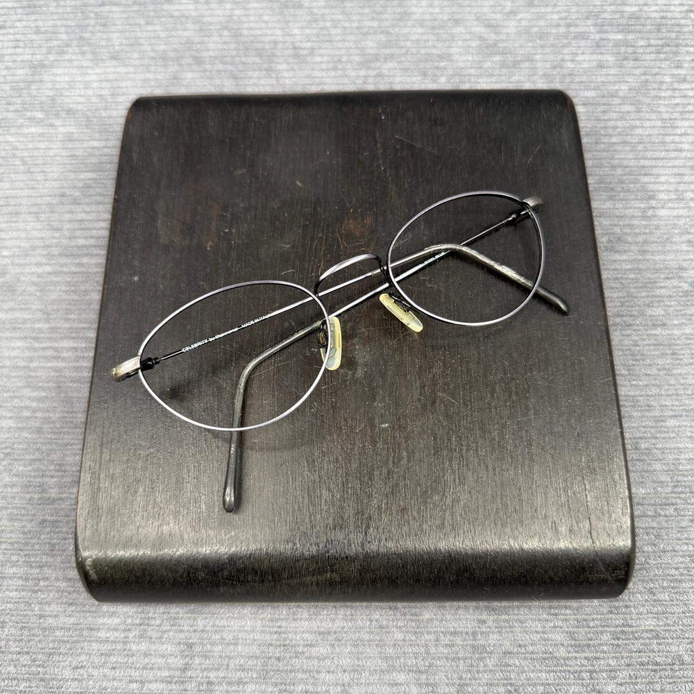 Celebrity by Altair Y2k Eyewear SBlue Oval Metal Glasses Frames Italy 48-20-135 - Picture 7 of 11
